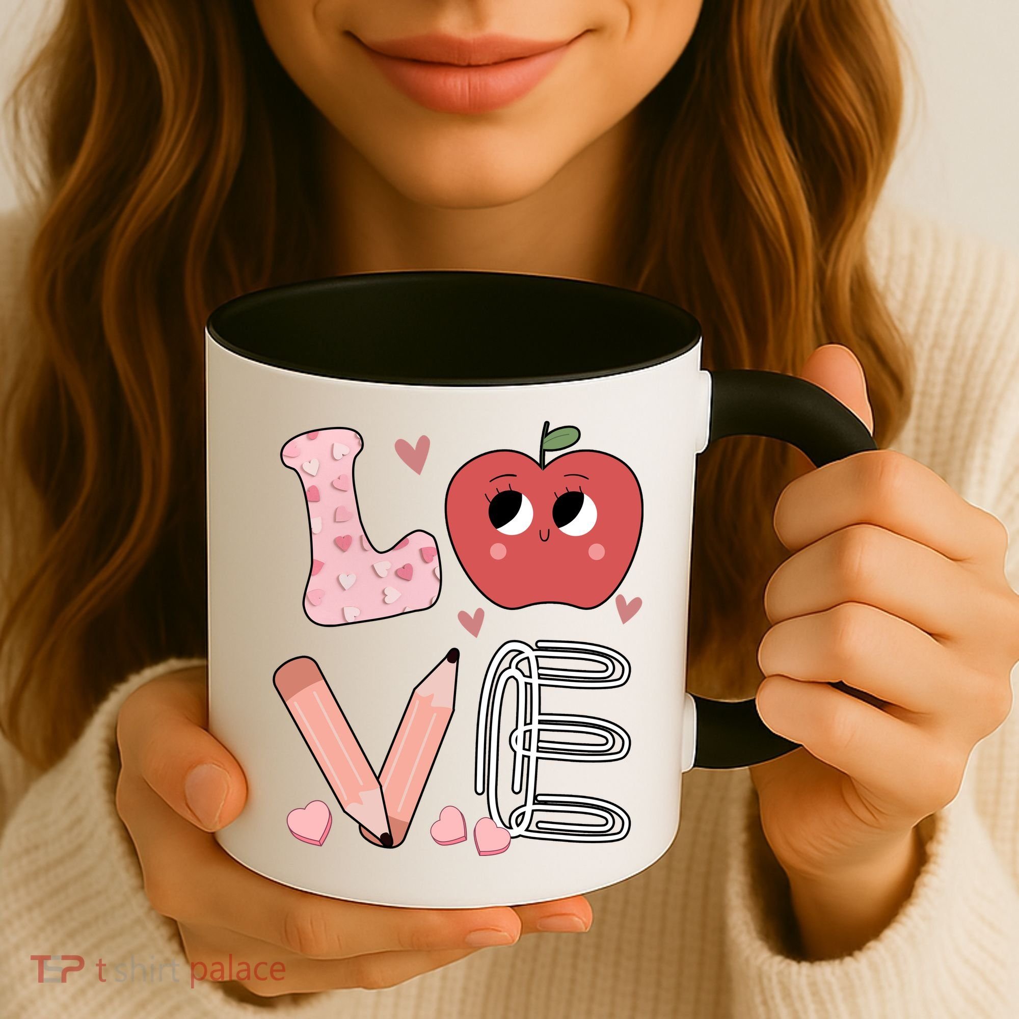 Love Apple Cute Teacher Gift Coffee Mug