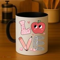 Love Apple Cute Teacher Gift Coffee Mug thumb 4