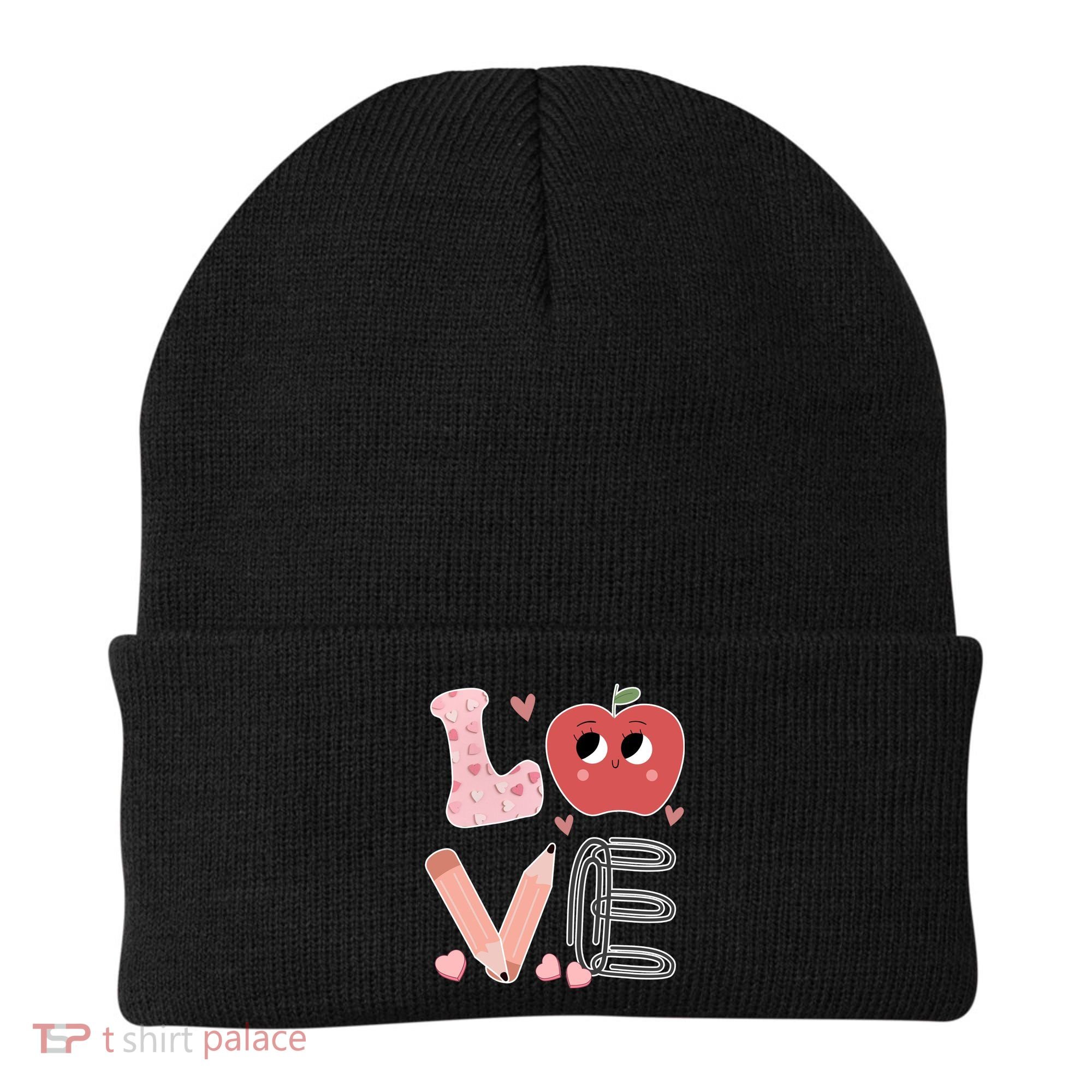 Love Apple Cute Teacher Gift Beanie