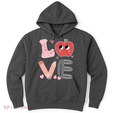 Love Apple Cute Teacher Gift Hoodie