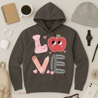 Love Apple Cute Teacher Gift Hoodie thumb 3