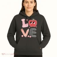 Love Apple Cute Teacher Gift Hoodie thumb 5