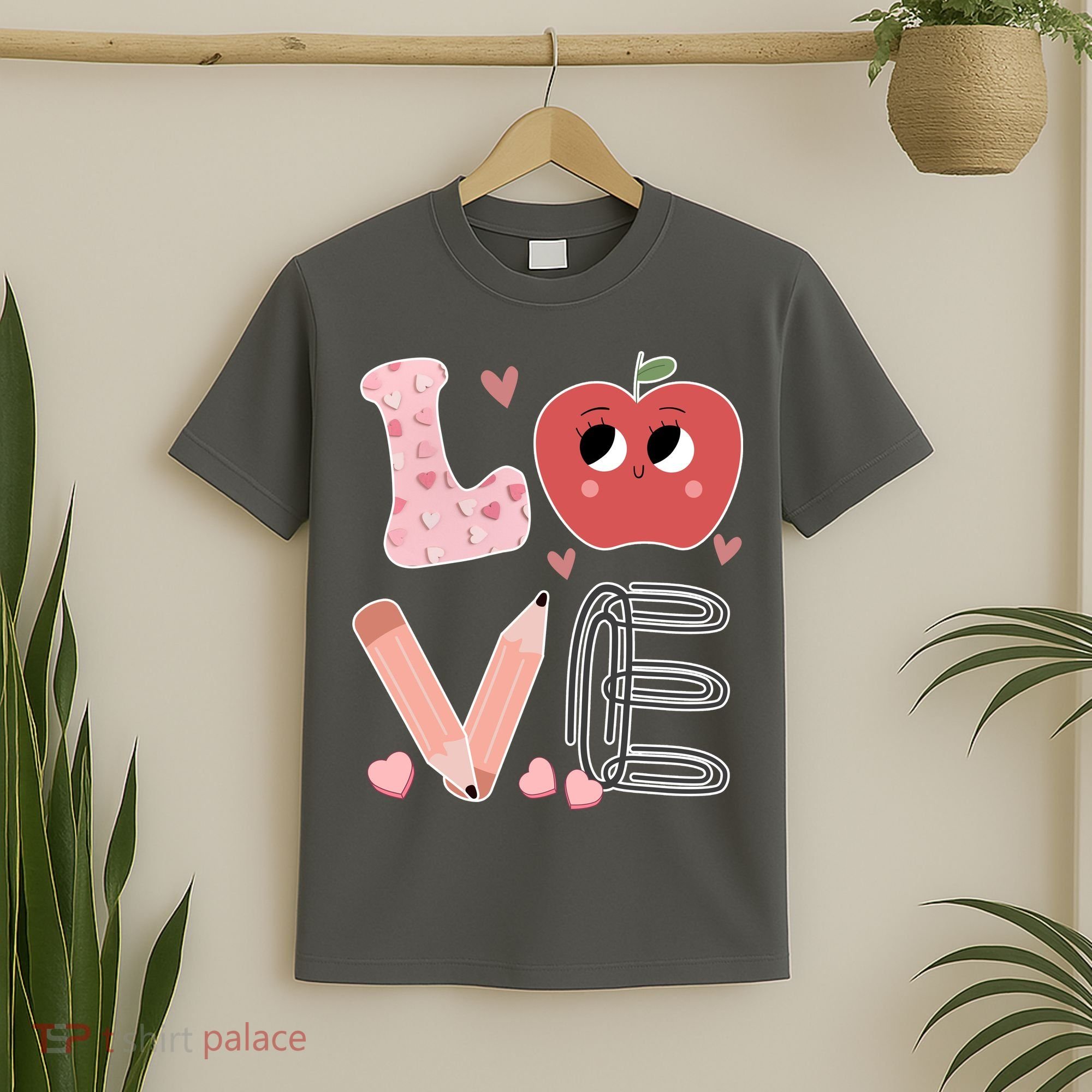 Love Apple Cute Teacher Gift T-Shirt