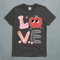Love Apple Cute Teacher Gift T-Shirt thumb 5