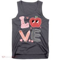 Love Apple Cute Teacher Gift Tank Top thumb 0