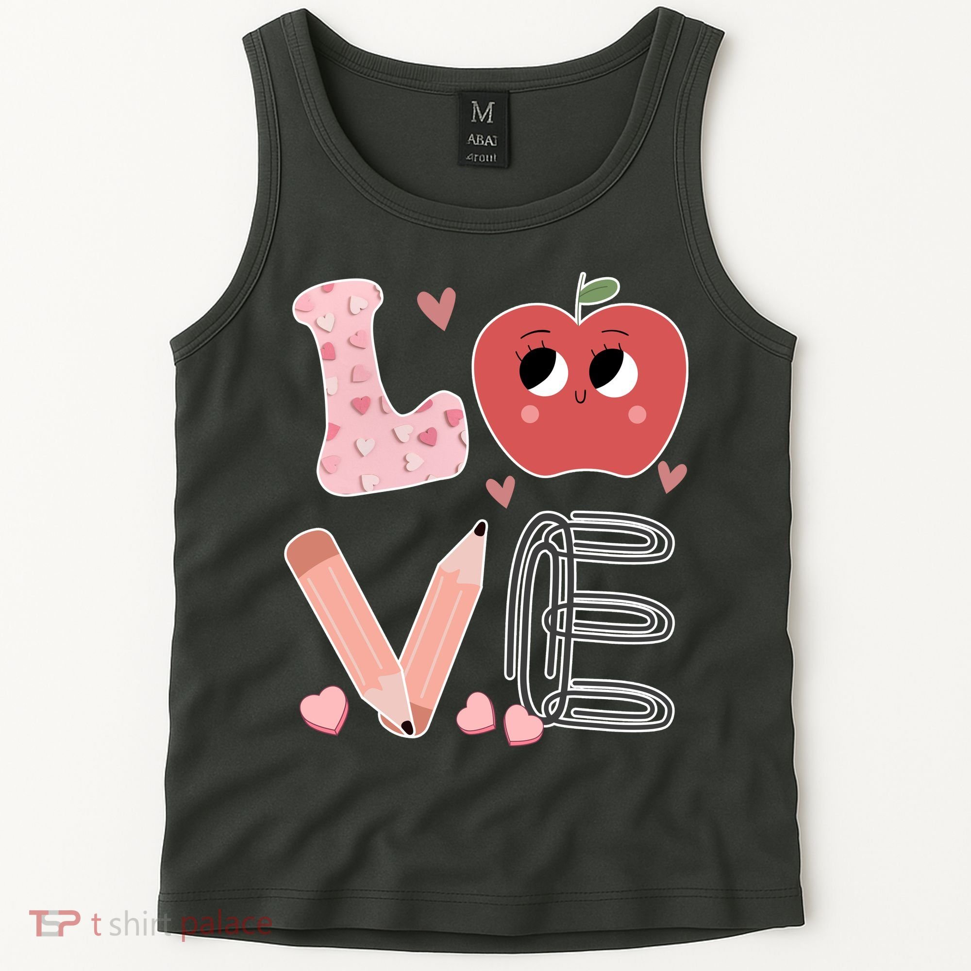 Love Apple Cute Teacher Gift Tank Top