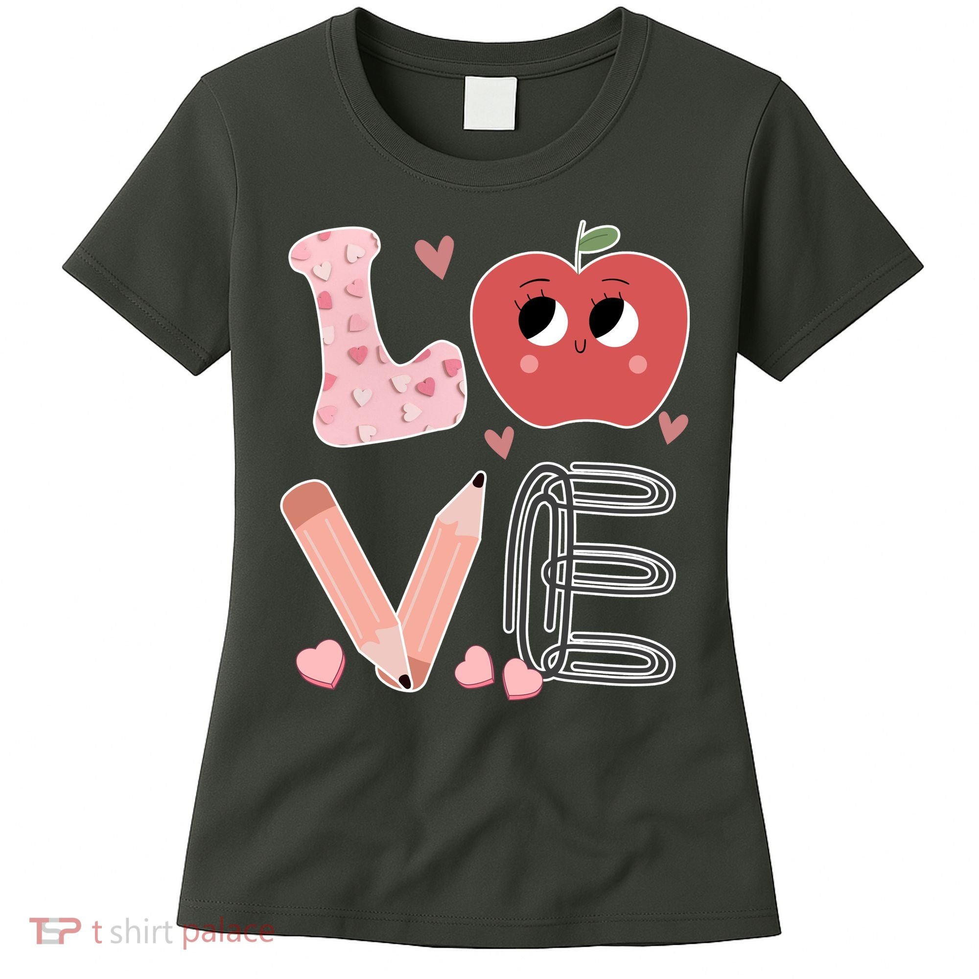 Love Apple Cute Teacher Gift Women's T-Shirt