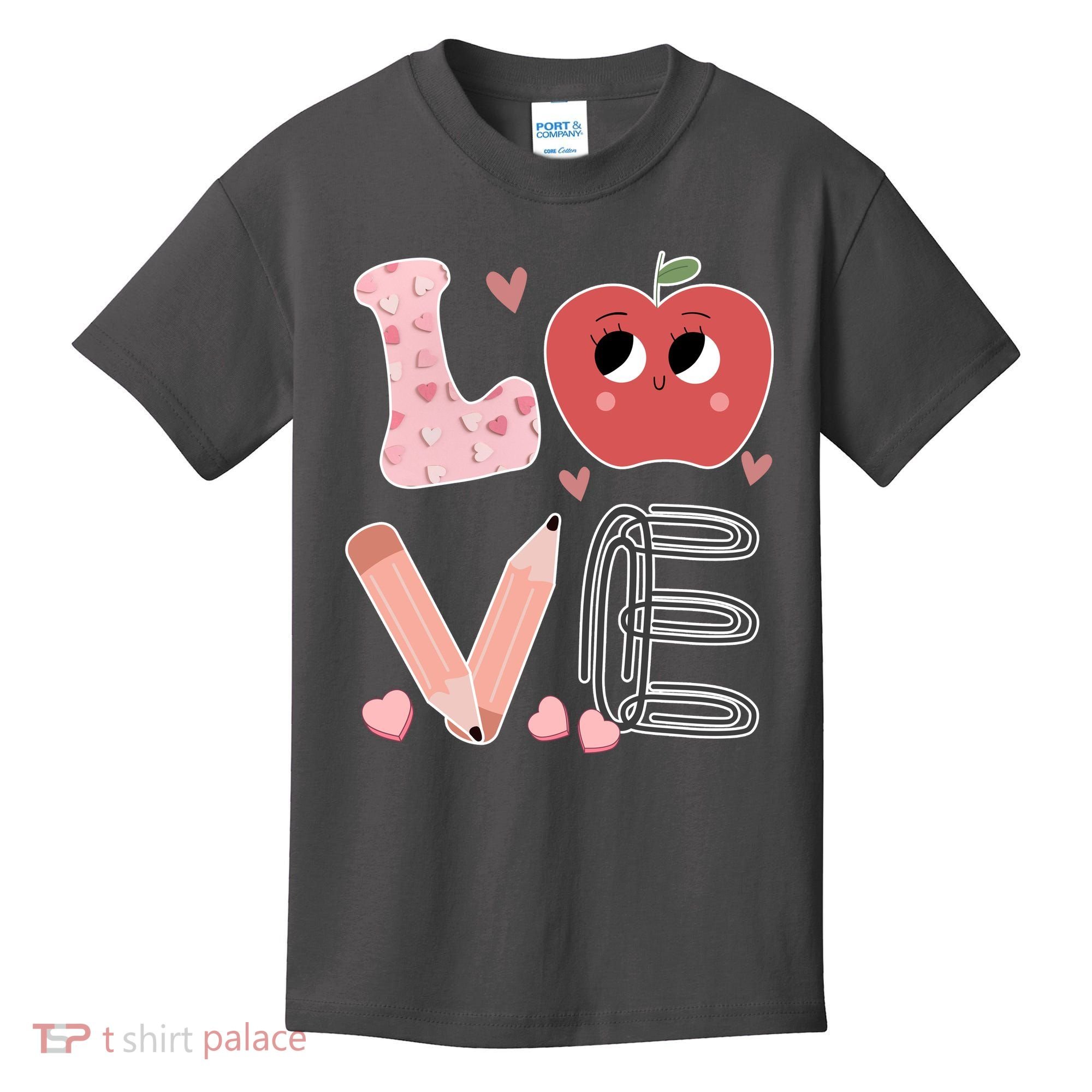 Love Apple Cute Teacher Gift Kids T-Shirt