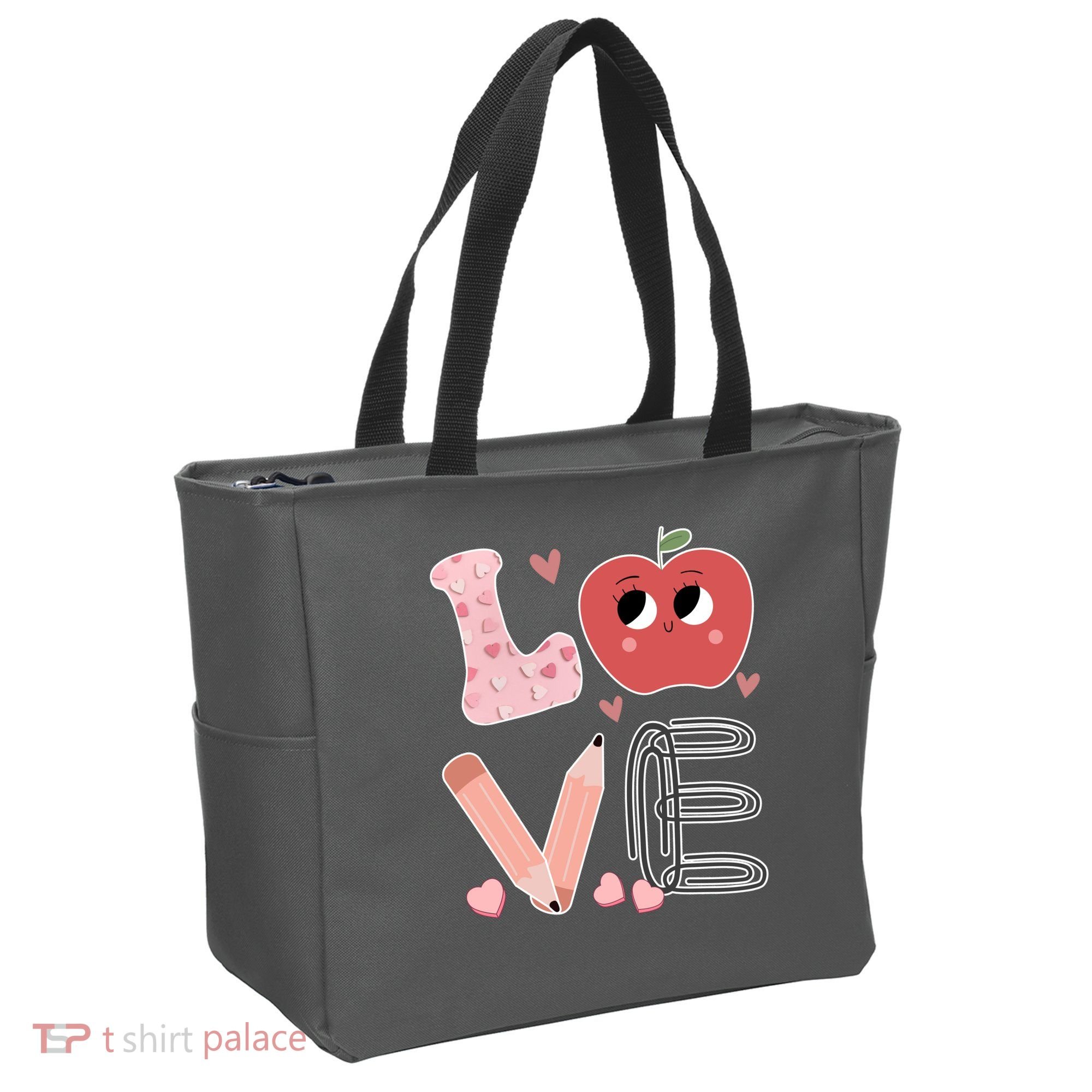 Love Apple Cute Teacher Gift Tote Bag