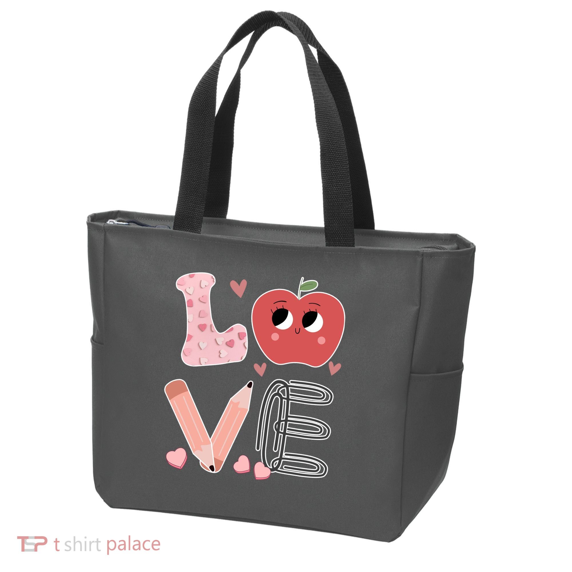 Love Apple Cute Teacher Gift Tote Bag