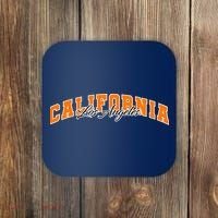 Los Angeles California Sporty Logo Coaster thumb 0