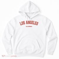 Los Angeles California CA Red Lette Hoodie thumb 0