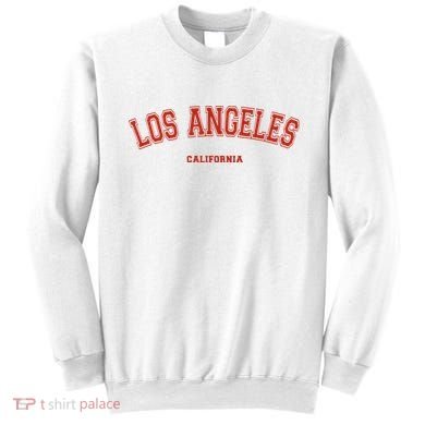 Los Angeles California CA Red Lette Sweatshirt