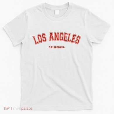 Los Angeles California CA Red Lette T-Shirt