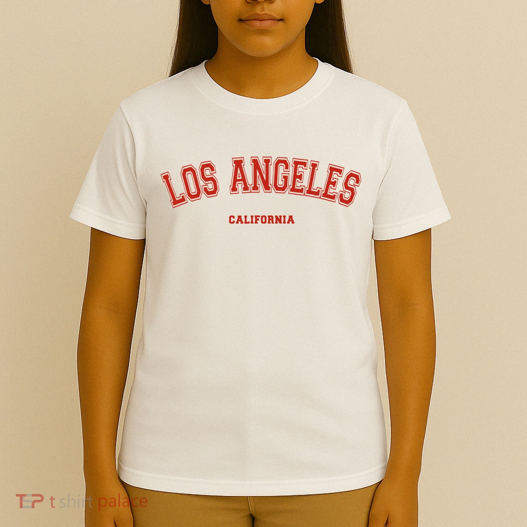Los Angeles California CA Red Lette T-Shirt