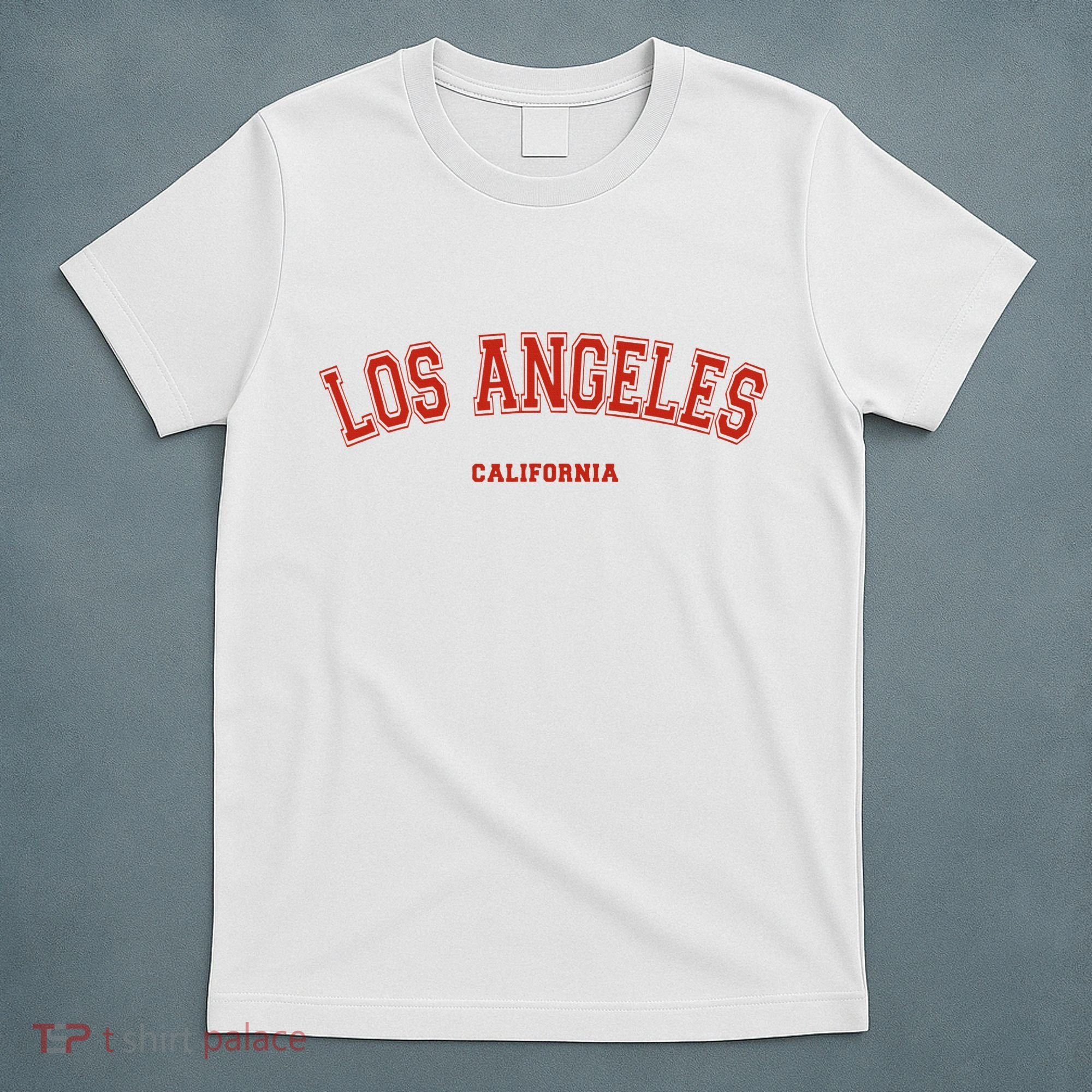 Los Angeles California CA Red Lette T-Shirt
