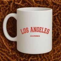 Los Angeles California CA Red Lette Coffee Mug thumb 2