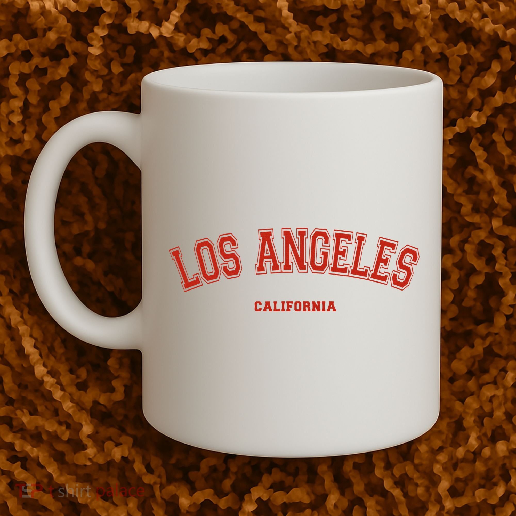 Los Angeles California CA Red Lette Coffee Mug