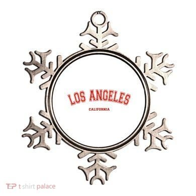 Los Angeles California CA Red Lette Ornament