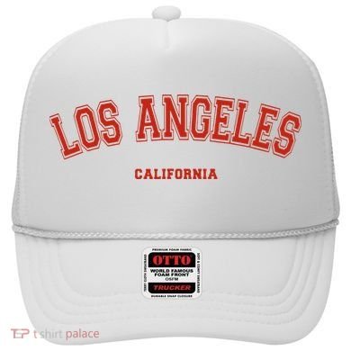 Los Angeles California CA Red Lette Hat