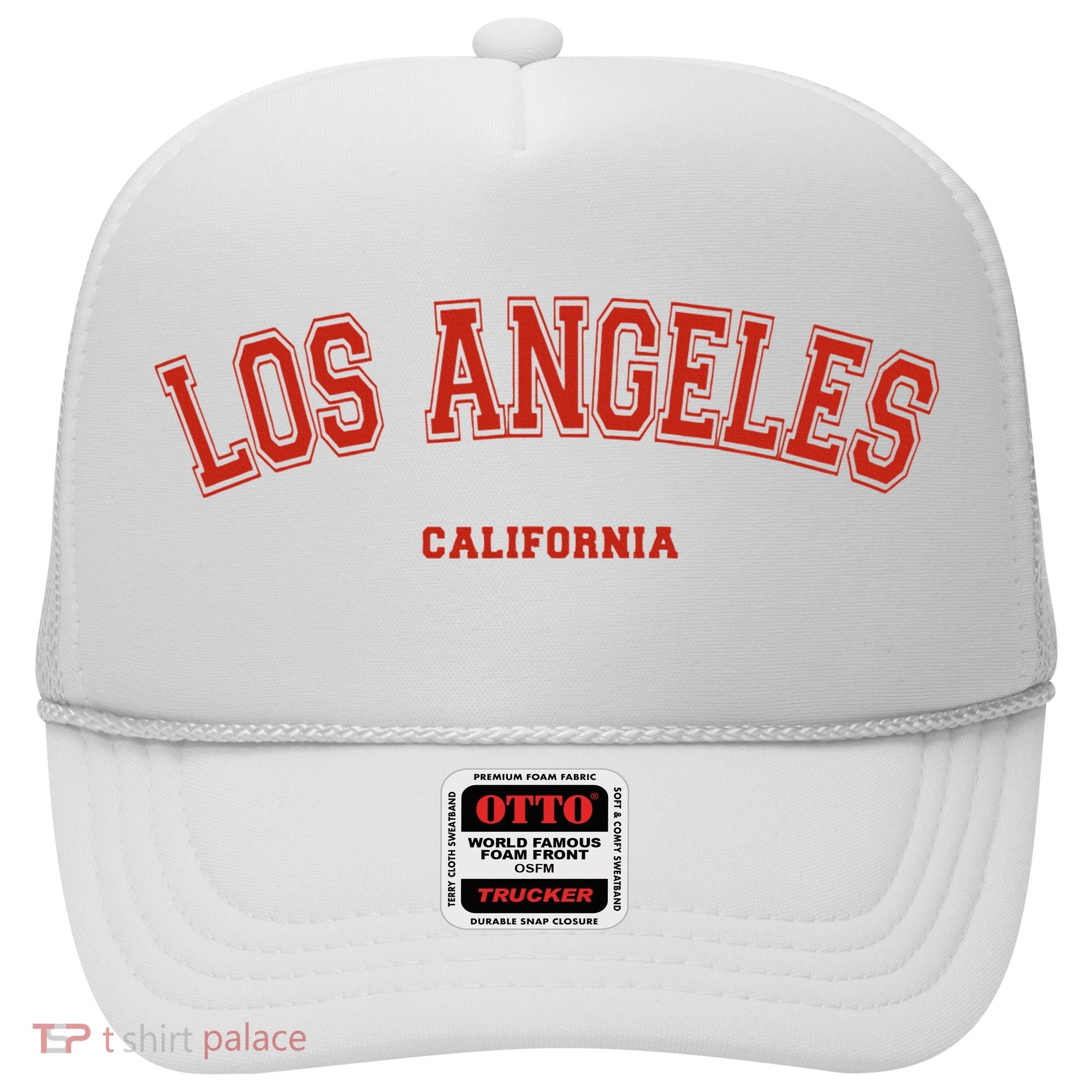 Los Angeles California CA Red Lette Hat
