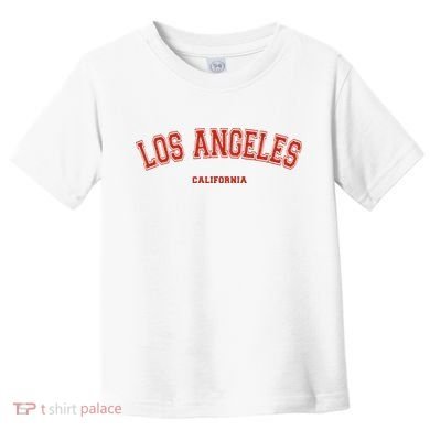 Los Angeles California CA Red Lette Toddler T-Shirt