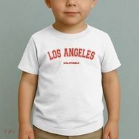 Los Angeles California CA Red Lette Toddler T-Shirt thumb 2
