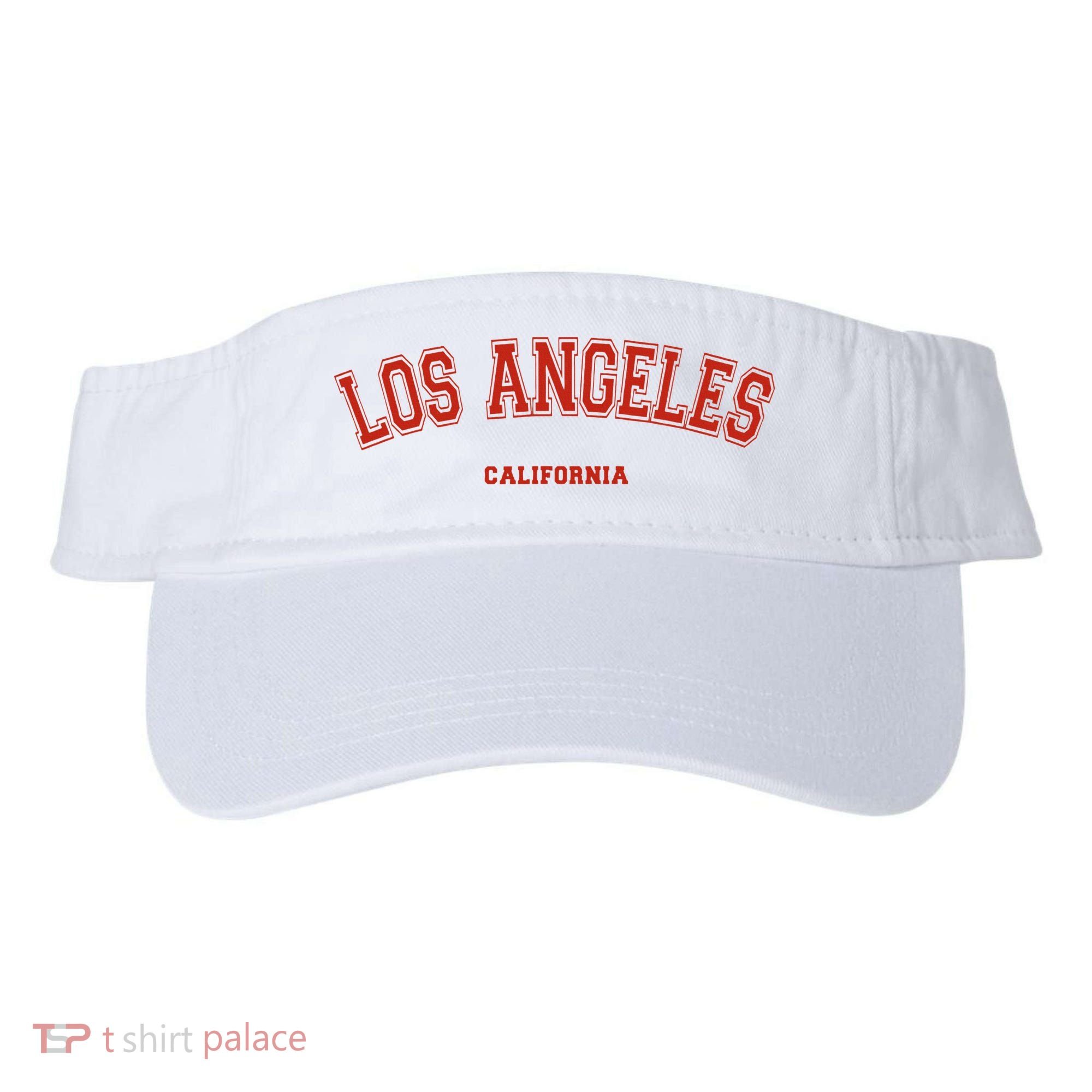 Los Angeles California CA Red Lette Visor