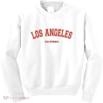 Los Angeles California CA Red Lette Kids Sweatshirt