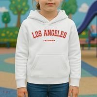 Los Angeles California CA Red Lette Kids Hoodie thumb 3