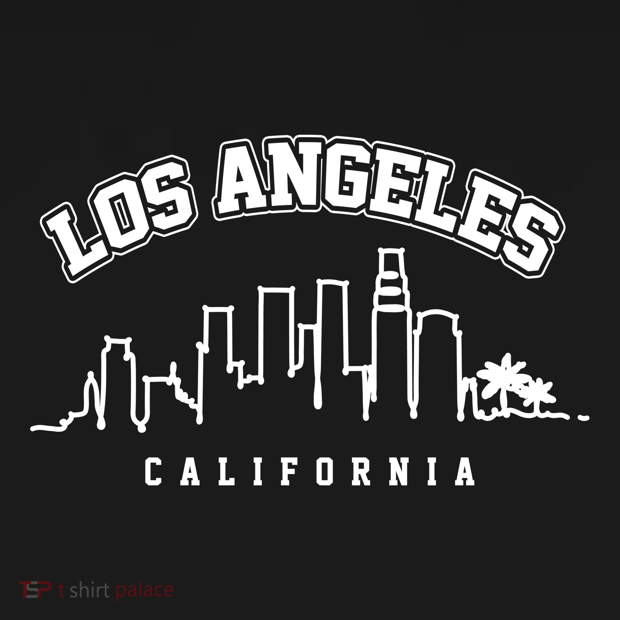 Los Angeles California City Skyline Retro Backpack