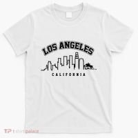 Los Angeles California City Skyline Retro T-Shirt thumb 0