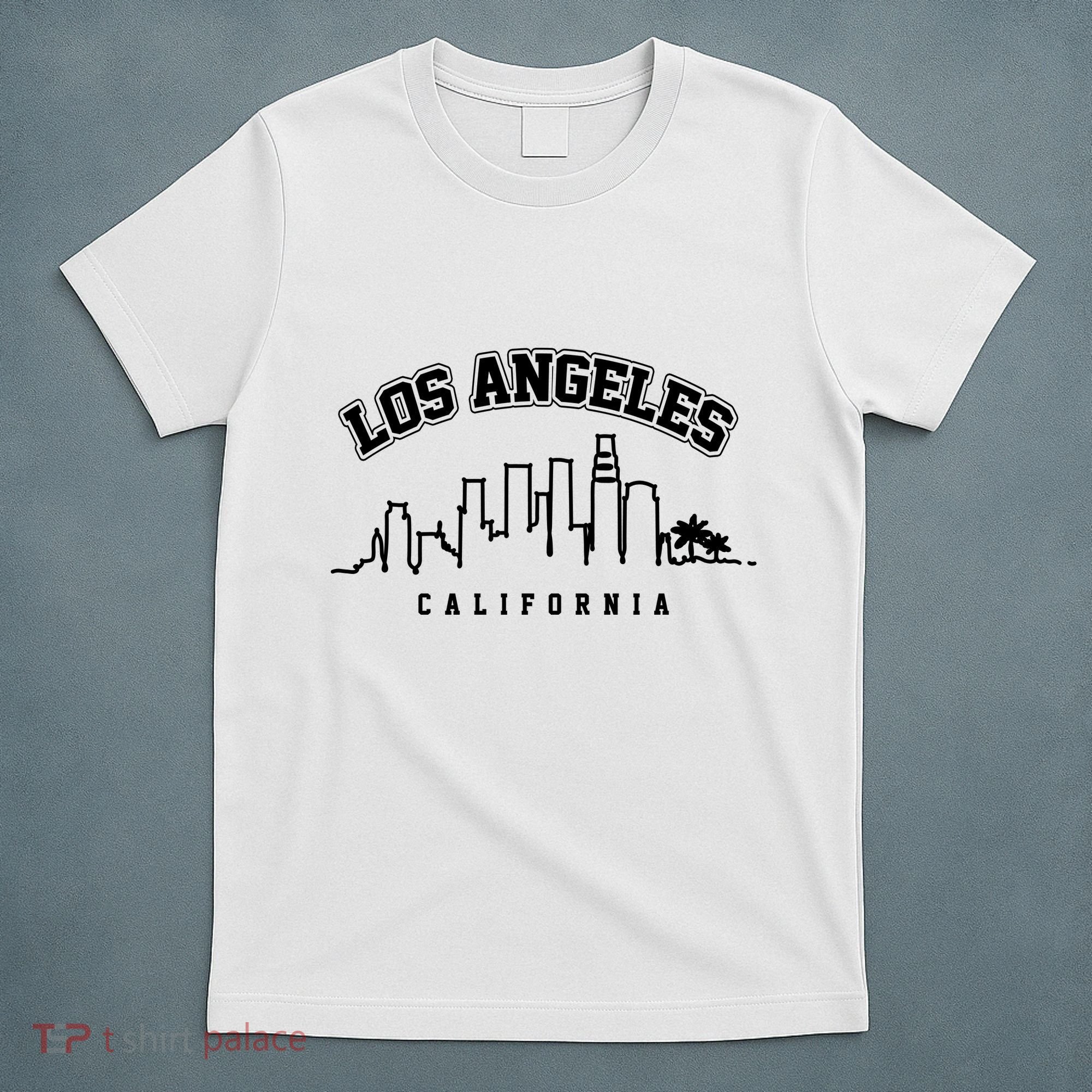 Los Angeles California City Skyline Retro T-Shirt