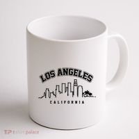 Los Angeles California City Skyline Retro Coffee Mug thumb 1