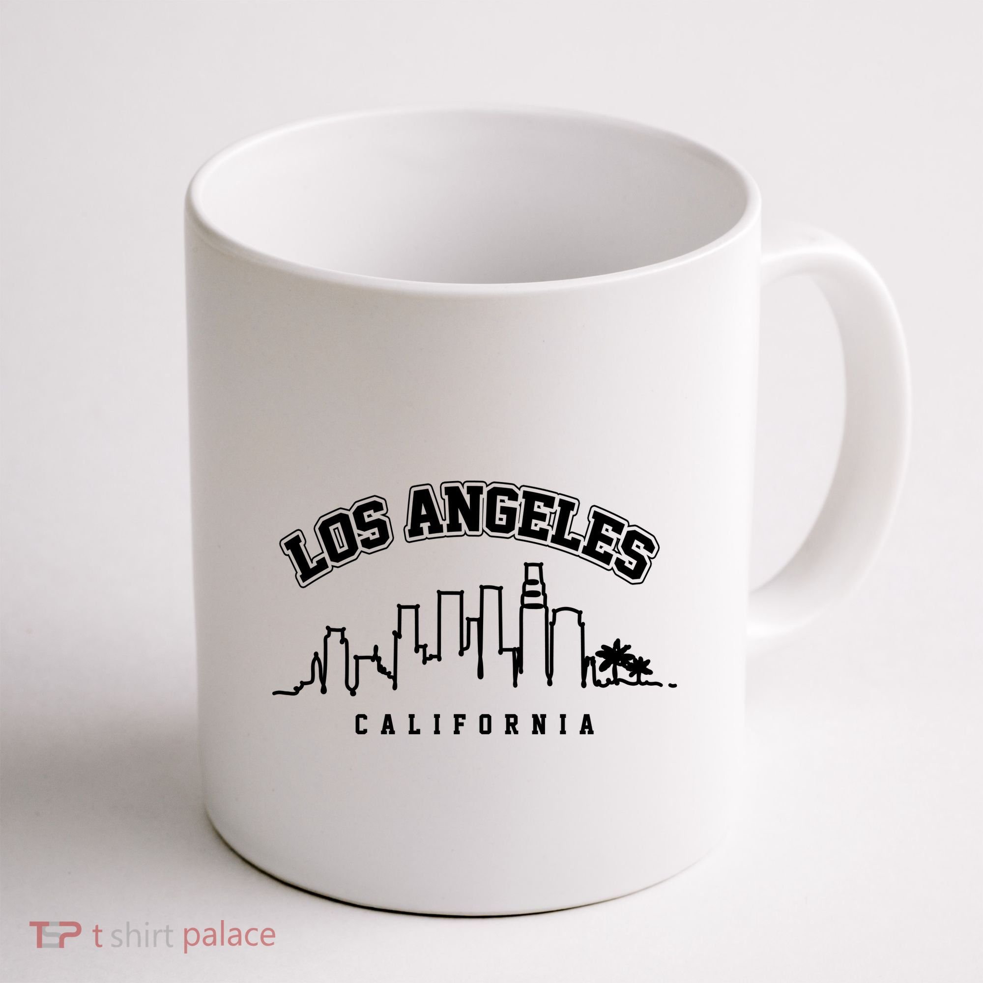Los Angeles California City Skyline Retro Coffee Mug