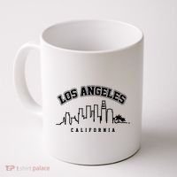 Los Angeles California City Skyline Retro Coffee Mug thumb 0
