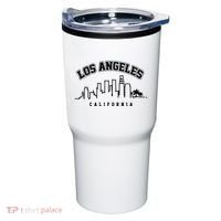 Los Angeles California City Skyline Retro Tumbler thumb 0