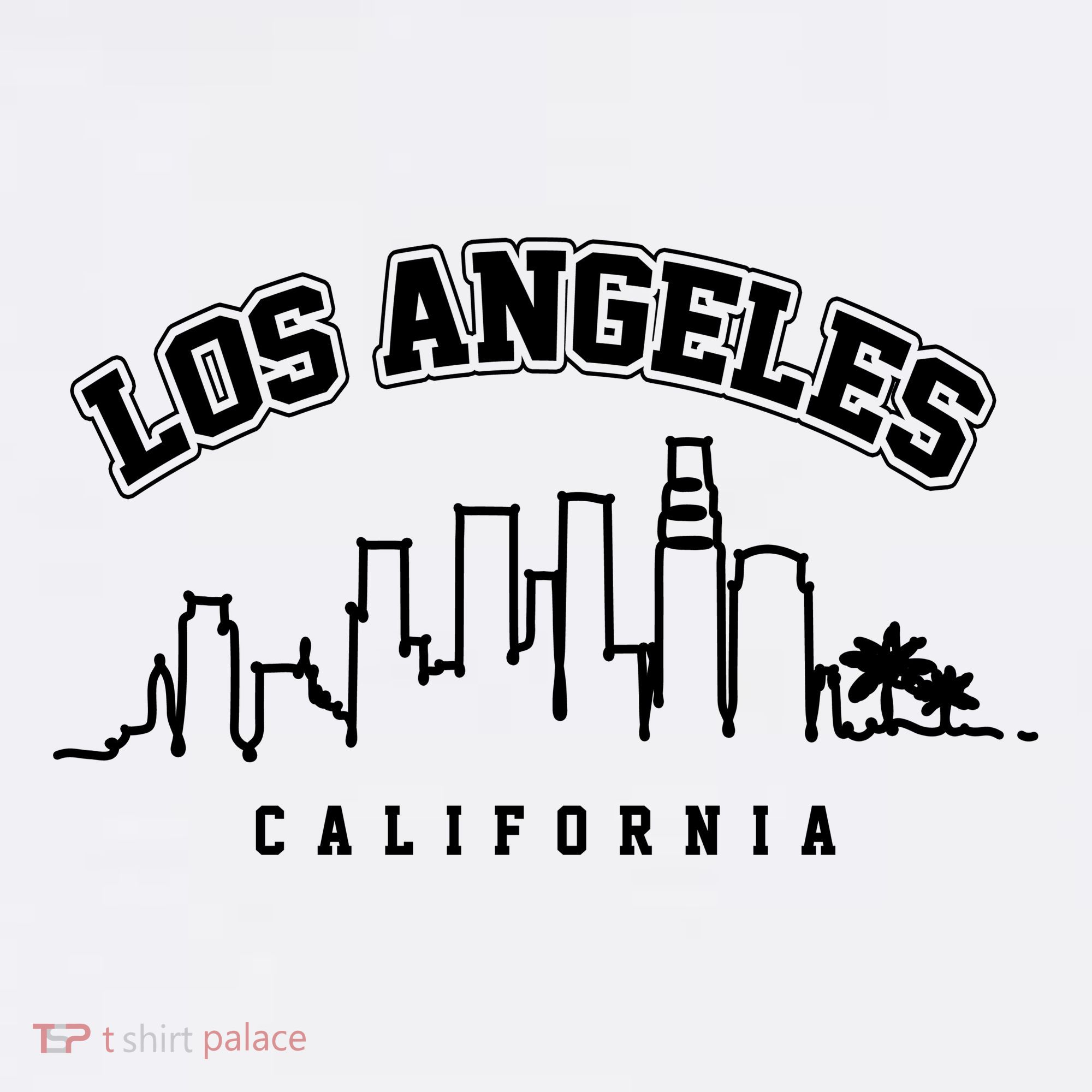 Los Angeles California City Skyline Retro Tumbler