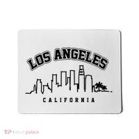 Los Angeles California City Skyline Retro Mousepad thumb 0