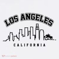 Los Angeles California City Skyline Retro Mousepad thumb 1