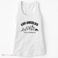 Los Angeles California City Skyline Retro Women's Tank Top thumb 0
