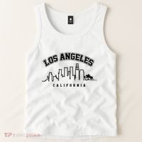 Los Angeles California City Skyline Retro Tank Top thumb 2