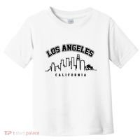 Los Angeles California City Skyline Retro Toddler T-Shirt thumb 0