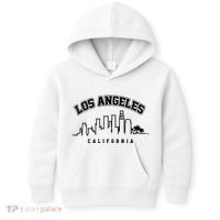 Los Angeles California City Skyline Retro Kids Hoodie thumb 0