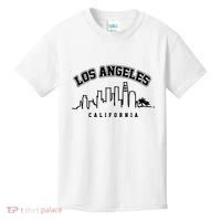 Los Angeles California City Skyline Retro Kids T-Shirt thumb 0