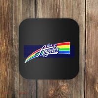 Los Angeles California Rainbow Logo Coaster thumb 0