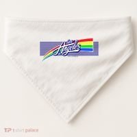Los Angeles California Rainbow Logo USA-Made Doggie Bandana thumb 0