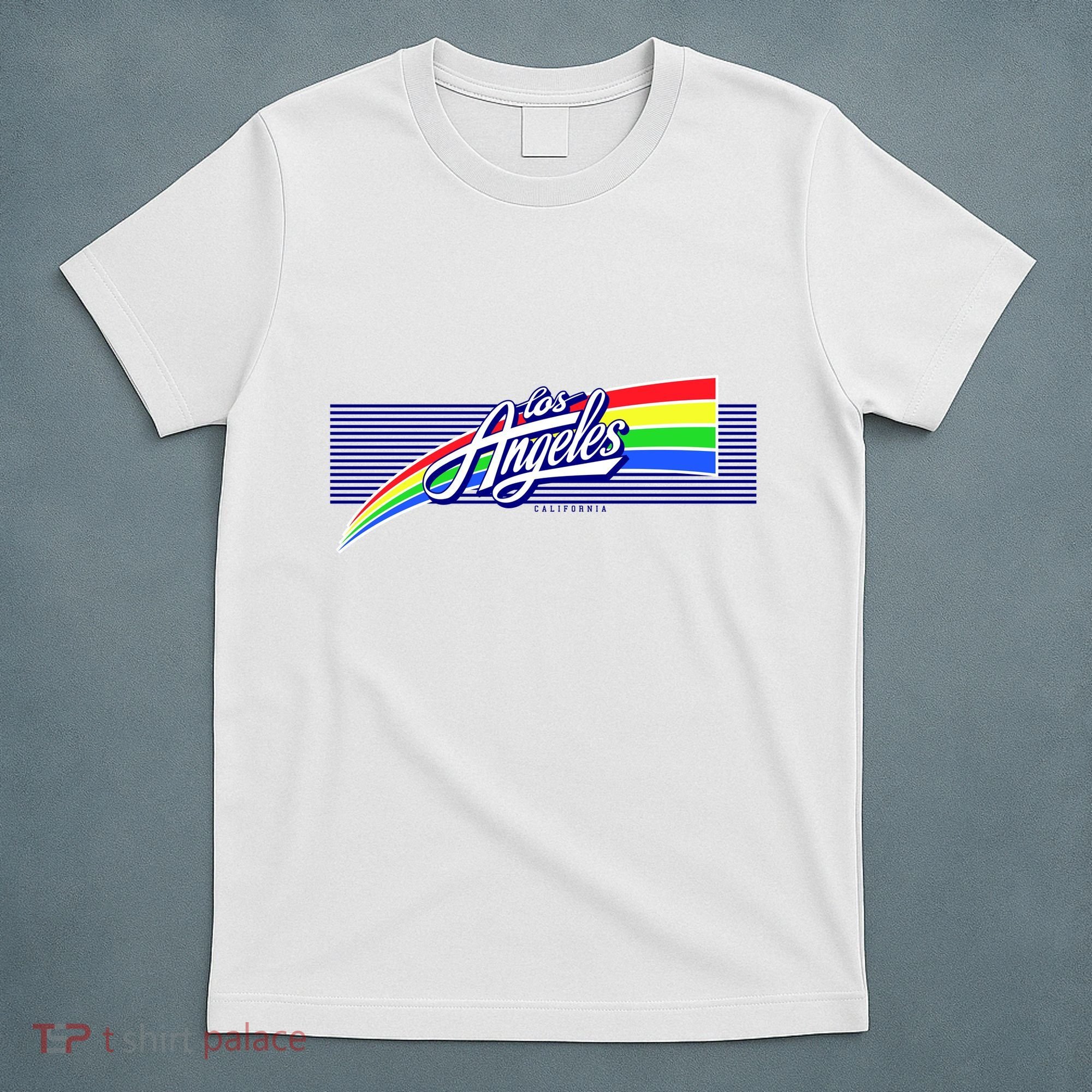 Los Angeles California Rainbow Logo T-Shirt