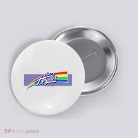 Los Angeles California Rainbow Logo Button thumb 0