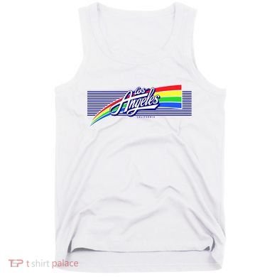 Los Angeles California Rainbow Logo Tank Top